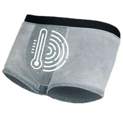 Homens respirável U convexo bolsa boxers, roupa interior quente, calcinha de veludo, cuecas masculinas, boxershots, shorts boxers