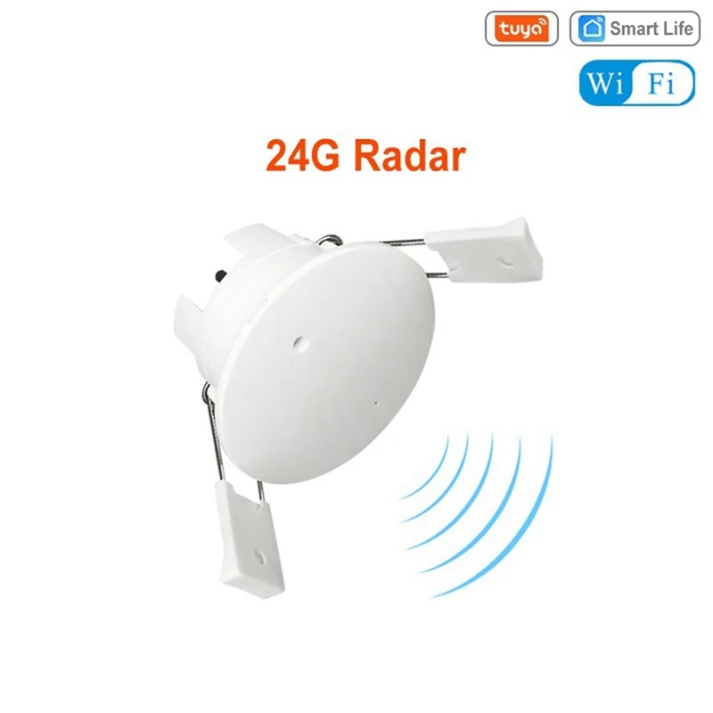 Tuya Smart Life Wifi Millimeter Wave Radar 24Ghz Human Presence Motion Sensor Luminance Detector App Monitor 80-250VAC