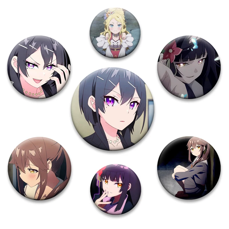 Manga Sasaki and Peeps Pins Pattern Brooches for Clothing Accessories Bag Decoration Gifts with Friends, Teachers and Classmates