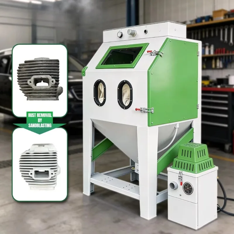 Sandblasting Machine Industrial Dustless Sandblasting Machine Sandblaster Cabinet Blasting Equipment With Collector For Metal