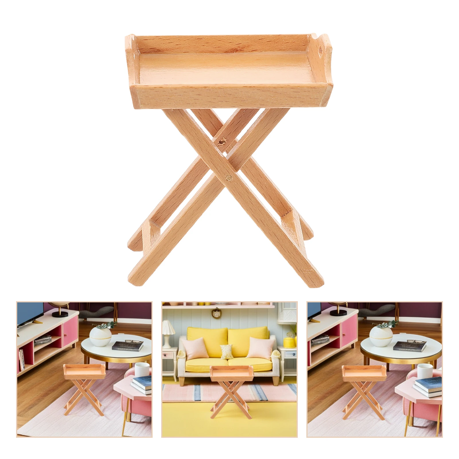 Muebles para casa de muñecas en miniatura de madera realista, escala 1:12, accesorios, plato de fruta, decoración de escena de cocina, juego de simulación para niños