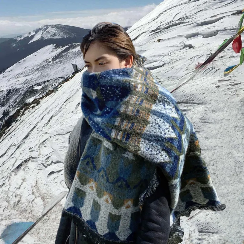

Shawl Wrap Women Bohemian Warm Thick for Winter Travel