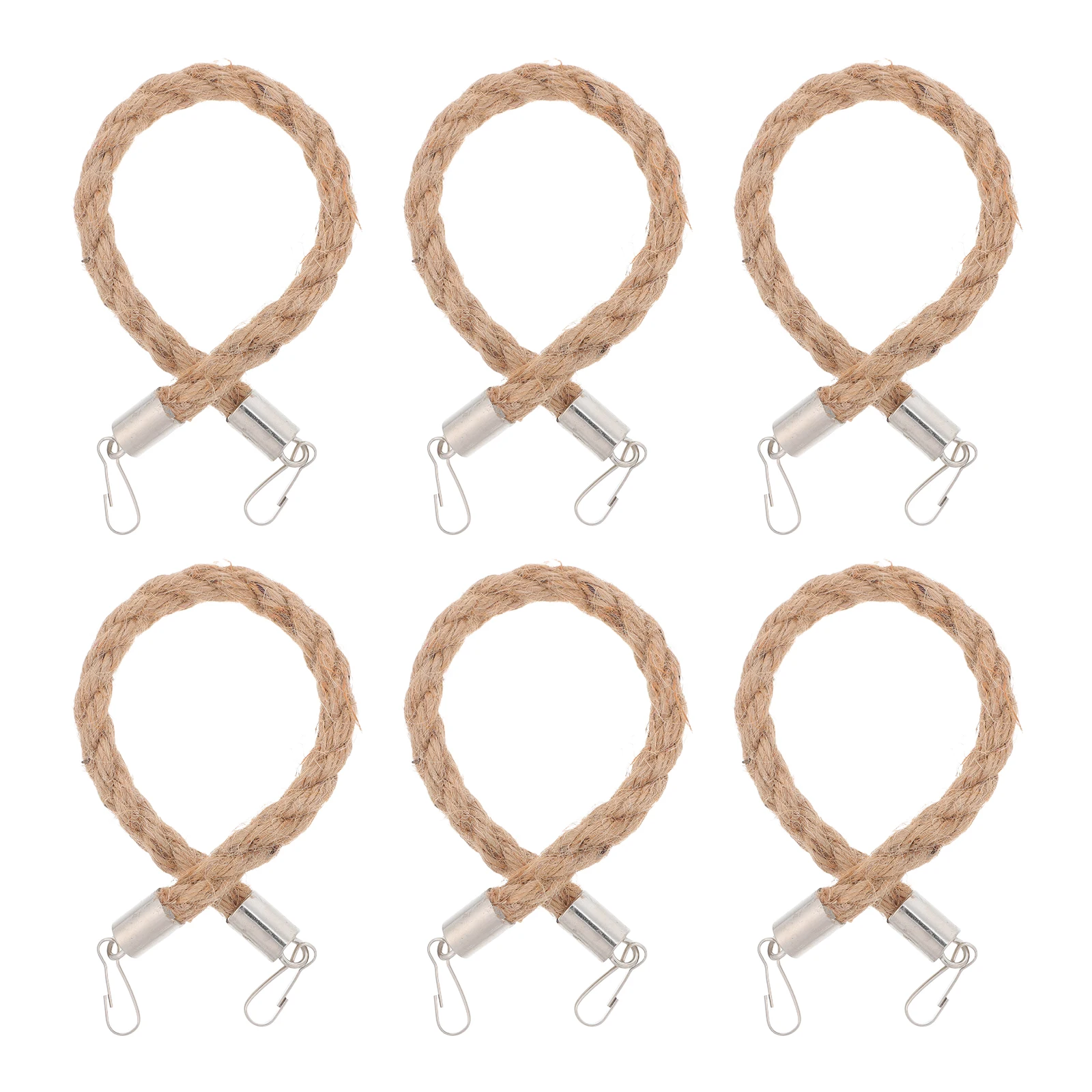

6pcs Mason Jar Handle Canning Burlap Wire Hangers Sturdy Material Vintage Home Decor Storage Kitchen Organization Event