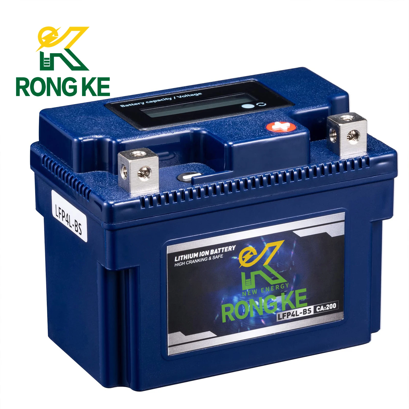 Rongke 2AH Starting Battery 155CCA lithium battery electric motorcycle 12v rechargeable lithium batteries maintenance free