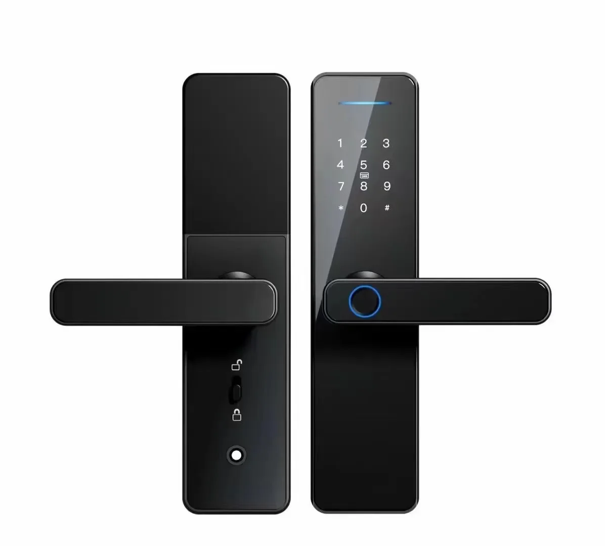 S811 Fingerprint Intelligent Door Lock, Tuya, Wi-Fi, Smart Locks, TTlock com cartão de senha, Smart Digital Lock, Super Setembro, Novo