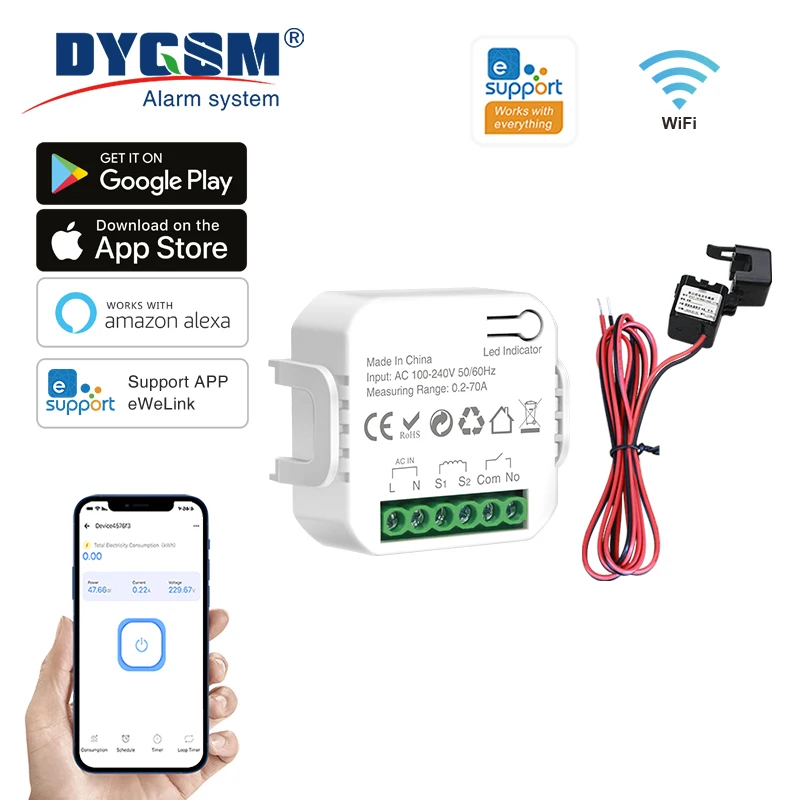 Solar PV Energy Monitor – Smart Bidirectional Electricity Consumption & Generation Meter With App Monitoring (AC100-240V, Zigbee)