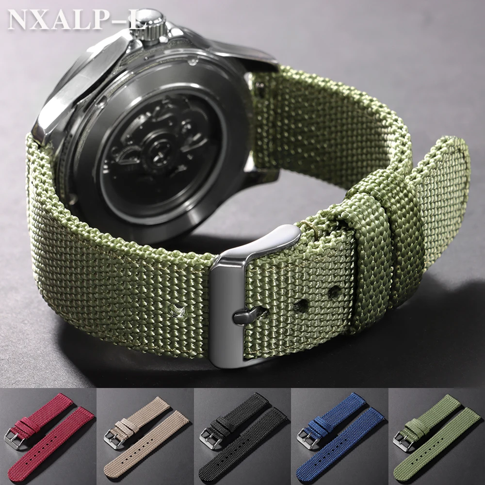 Sports Nylon Watch Band 18mm 20mm 22mm 24mm Quick Release Woven Strap for Men Women Sport Wristband Military Universal Bracelet