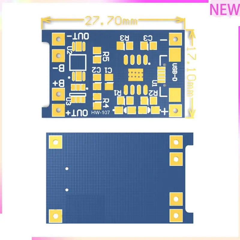 B27B 50 шт. TP4056 Micro-USB 18650 плата для зарядки литиевой батареи 5 В 1 А модуль зарядного устройства синяя печатная плата