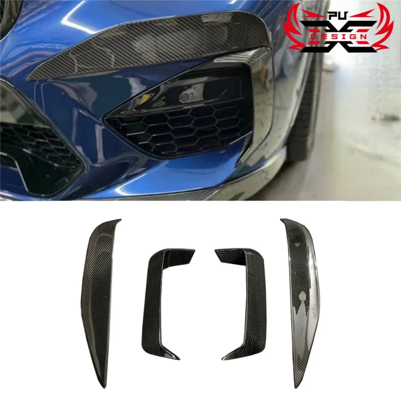 Carbon Fiber Front Lip Front Bumper Front Canards For BMW F97 X3M F98 X4M Body Kit Retrofit Accessories