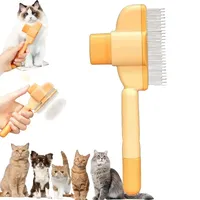 Zen Brush for Cats Zenbrush Cat Comb Zen Brush Self-Cleaning Pet Comb Grooming Brush Cat Dog Pet Grooming