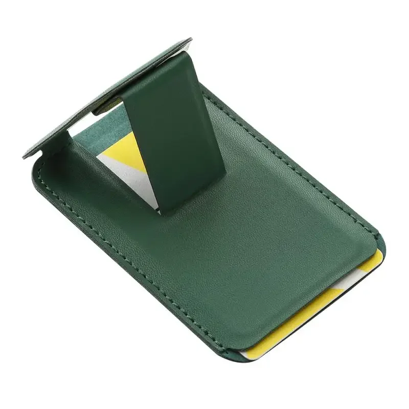 New PU Leather Folding Phone Stand Magnetic Cardholder For 15 14 Max Portable Ultra Thin Magnetic Mobile Phone Holder