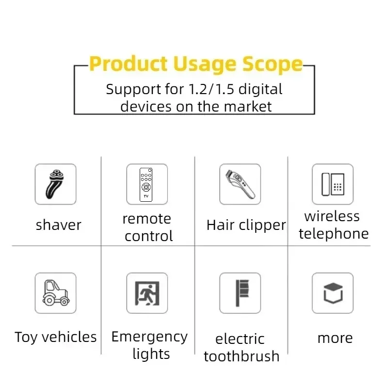 Original 3.7V 14500 rechargeable lithium battery, 2500mAh, suitable for hair clippers、 shavers、 electric toys, etc.