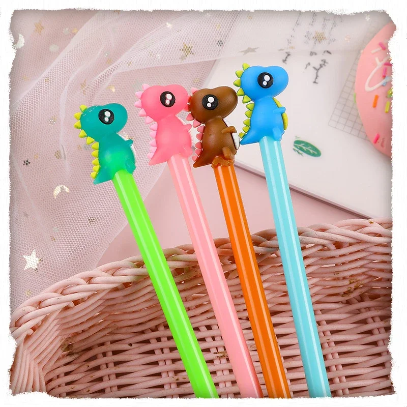 Wholesale Creative Stationery Dinosaur Gel Pens Set Cute Learning Office Water-based Pen Kawaii Stationery Back To School