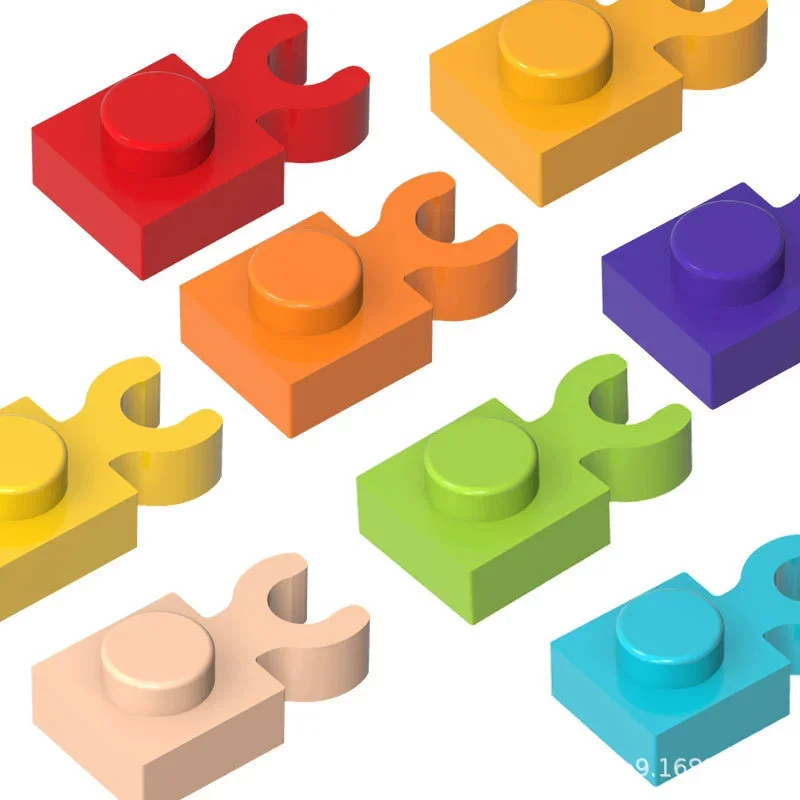 10 Stück 60897 4085 1x1 Clip-Board-Bausteine, farbiges Zubehör, kompatibel mit Brick Kinder-Spielzeug-Bausatz, Geschenkbox