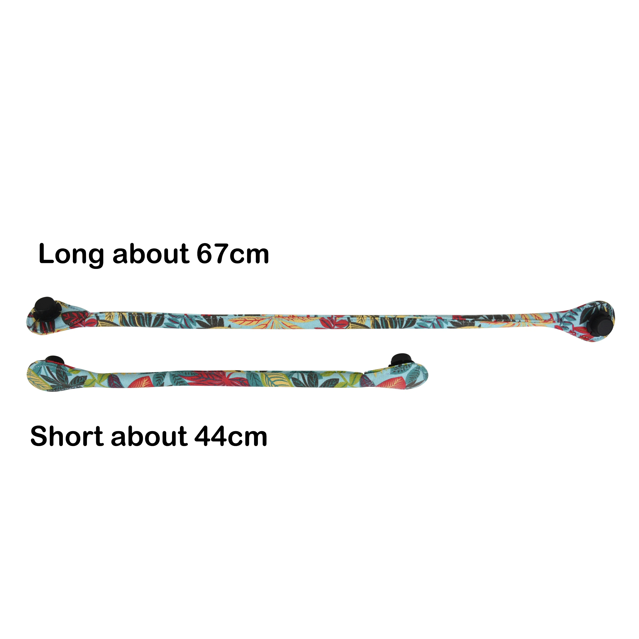 New 1 pair Floral Short Long Round Canvas Handles O bag straps for Obag Classic Mini handle replacements view 2