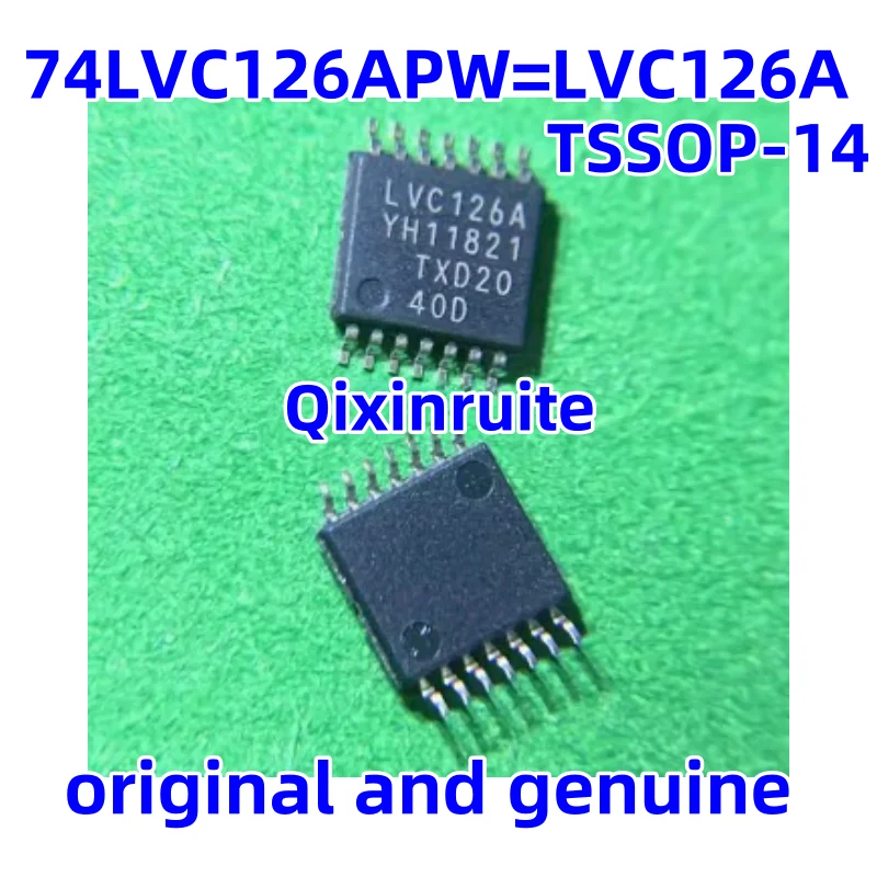 Qixinruite  New genuine 74LVC126APW=LVC126A TSSOP-14 tri state output 4-channel buffer integrated circuit chip IC