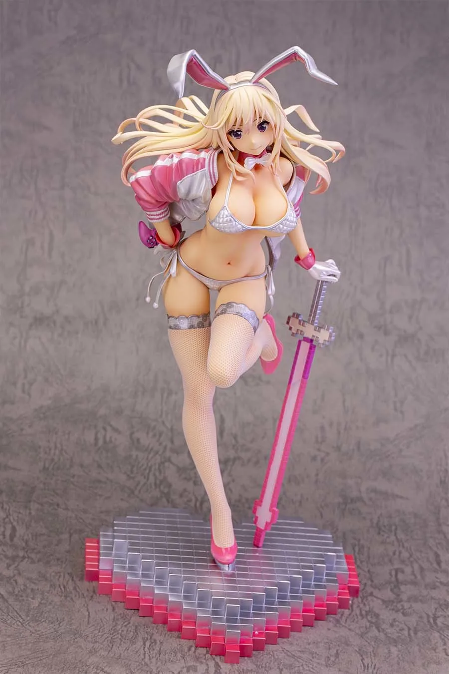 100% Original:USADA YU Pink style Bunny Girl 1/6 Sexy girls Anime PVC Action Figures toys Anime figure adult Model doll Gifts