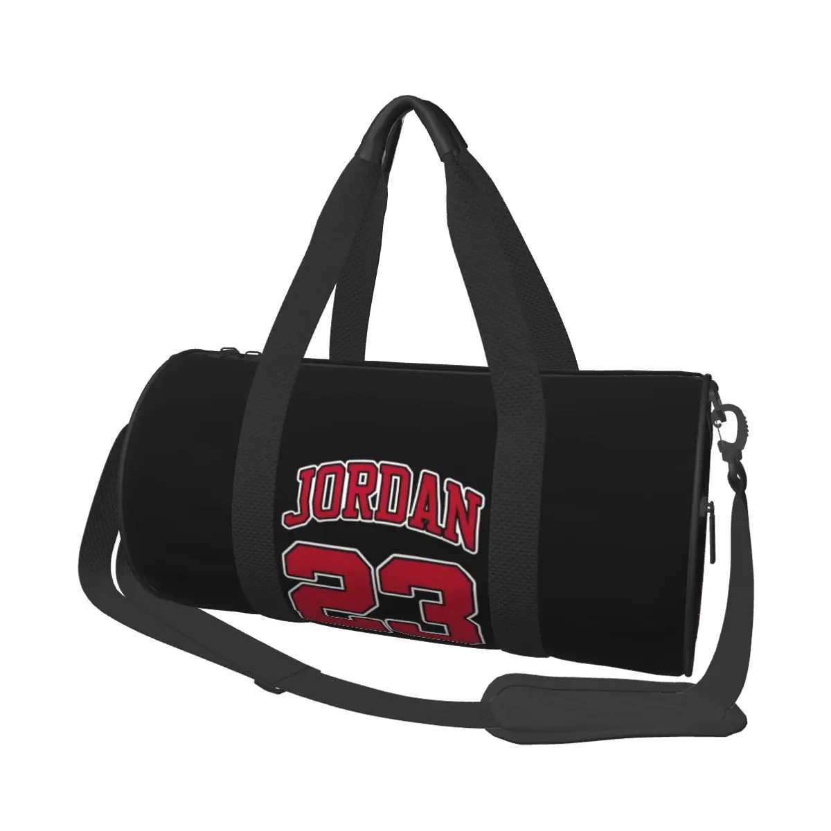 Round Large Capacity Travel Duffel Bag J-Jordan Num 23 Male Female Large-Capacity Hand Luggage Sports Fitness Bag