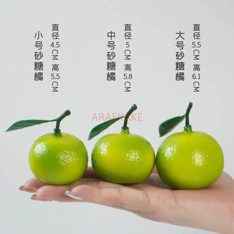 1pcs Simulated orange fruit model, simulated sugar orange window decoration, shooting props