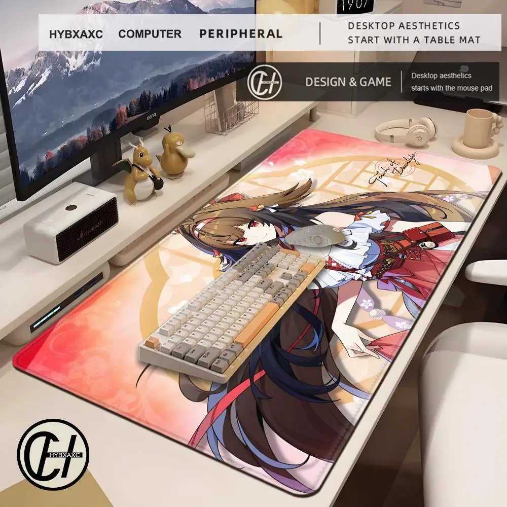 Large 900x400mm Zenless Zone Zero Mouse Pad ZZZ Ye Shunguang HYBXAXC Game Laptop Large Kawaii Anime