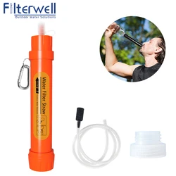 Filterwell Tourist Water Filter Straw  Backpack Emergency Survivor Filter Camper Equipment for Survival Camping Hiking Drinking
