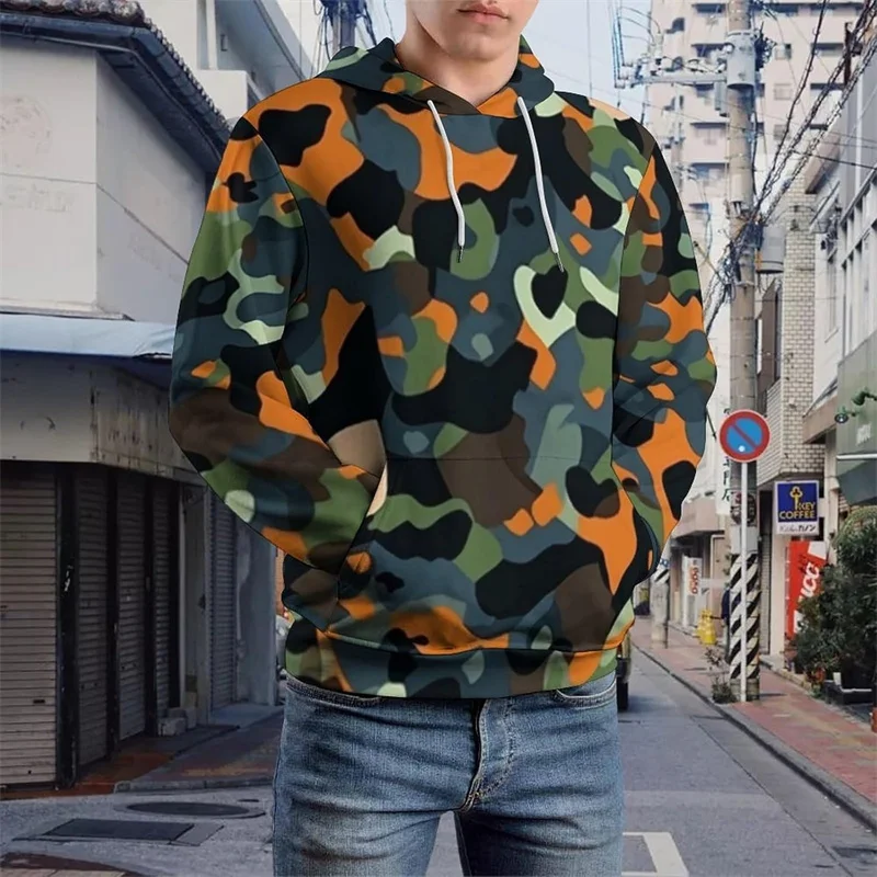 

Harajuku Camouflage Patterns 3D Printing Hoodies Camo Styles Graphic Hooded Sweatshirts Kid Cool Streetwear Pullovers Hoodie Top