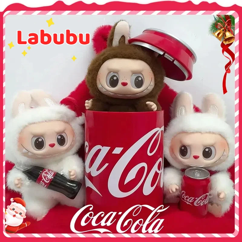 2025 New Genuine Labubu Coca Cola Series Mystery Box Vinyl Doll Plush Toy Tabletop Decoration Model Fans Collect Children Gift