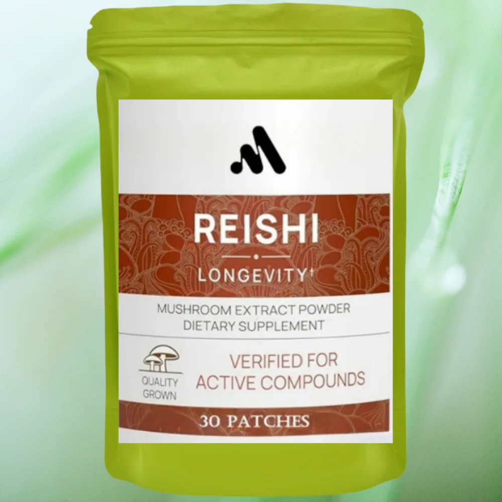 30 Patches Reishi Mushroom Transdermal Patches To Sleep & Stress Relief Immune Support