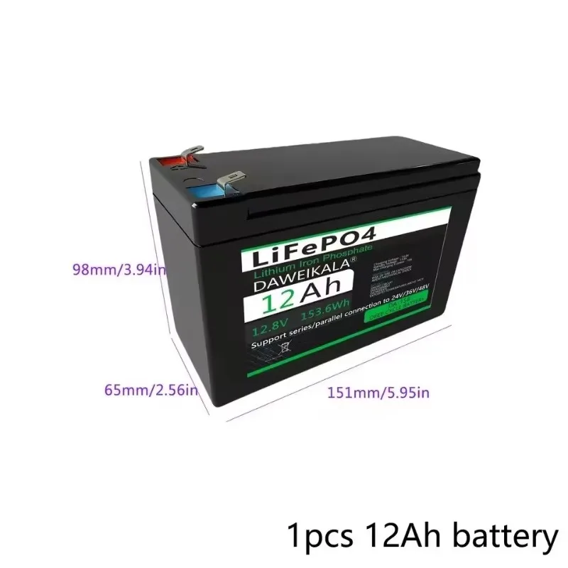 12V 15Ah LiFePO4 Battery Pack (30A BMS) – Safe Stable Power for Sprayer, Access Control, Audio, UPS, Kids' Toys & EV