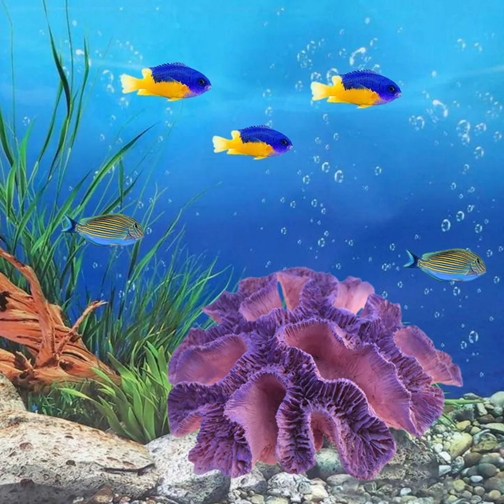 

Реалистичный декор для аквариума: Искусственный коралловый риф из смолы, украшение для аквариума, натуральные цвета