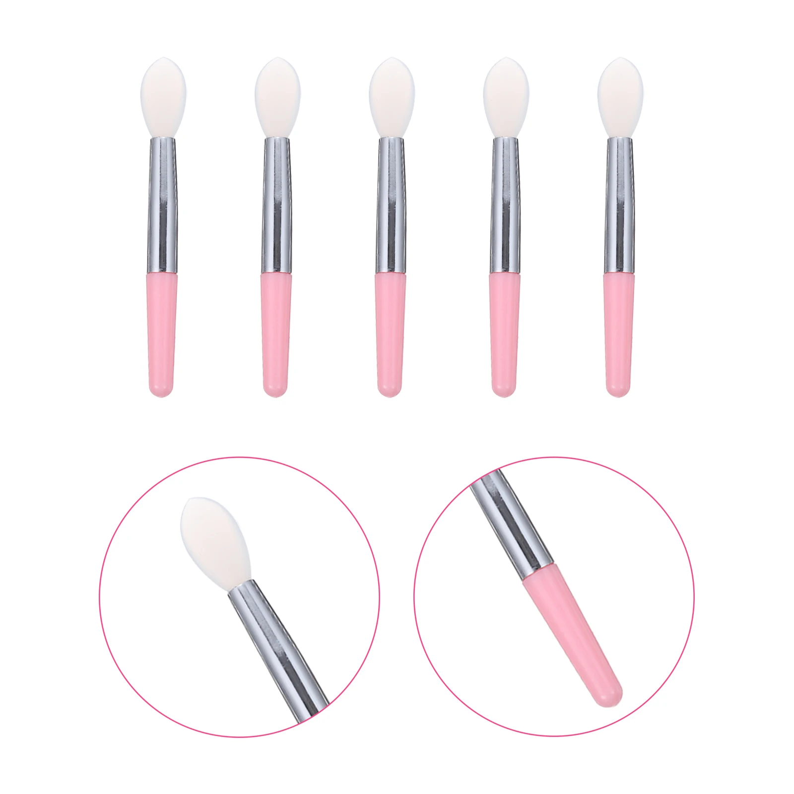 12pçs pincel de silicone para máscara labial, kit de rímel de maquiagem brilhante, aplicador de batom de gel de sílica