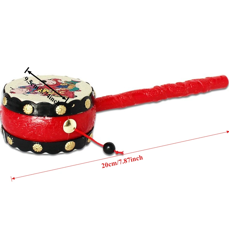 Babyspeelgoed Rammelaar Drum Muzikale Shaker Baby-pasgeboren speelgoed met bel Vroege onderwijstraining Cadeau voor kinderen