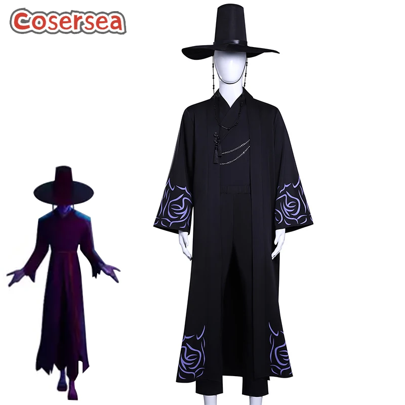 

Cosersea Saja Boys Qin Yu Косплей Костюм Kpop Demon Hunters Saja Boys Qin Yu Ролевая игра Хэллоуин Мужская униформа Полный комплект