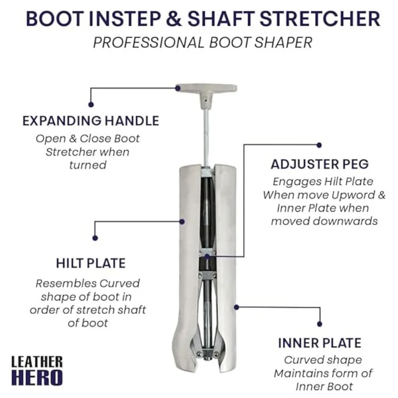 Cast Aluminum Boot Stretcher Set Relieve Ankle Calf Tightness Professional Shoe Expander Footwear Care Tool