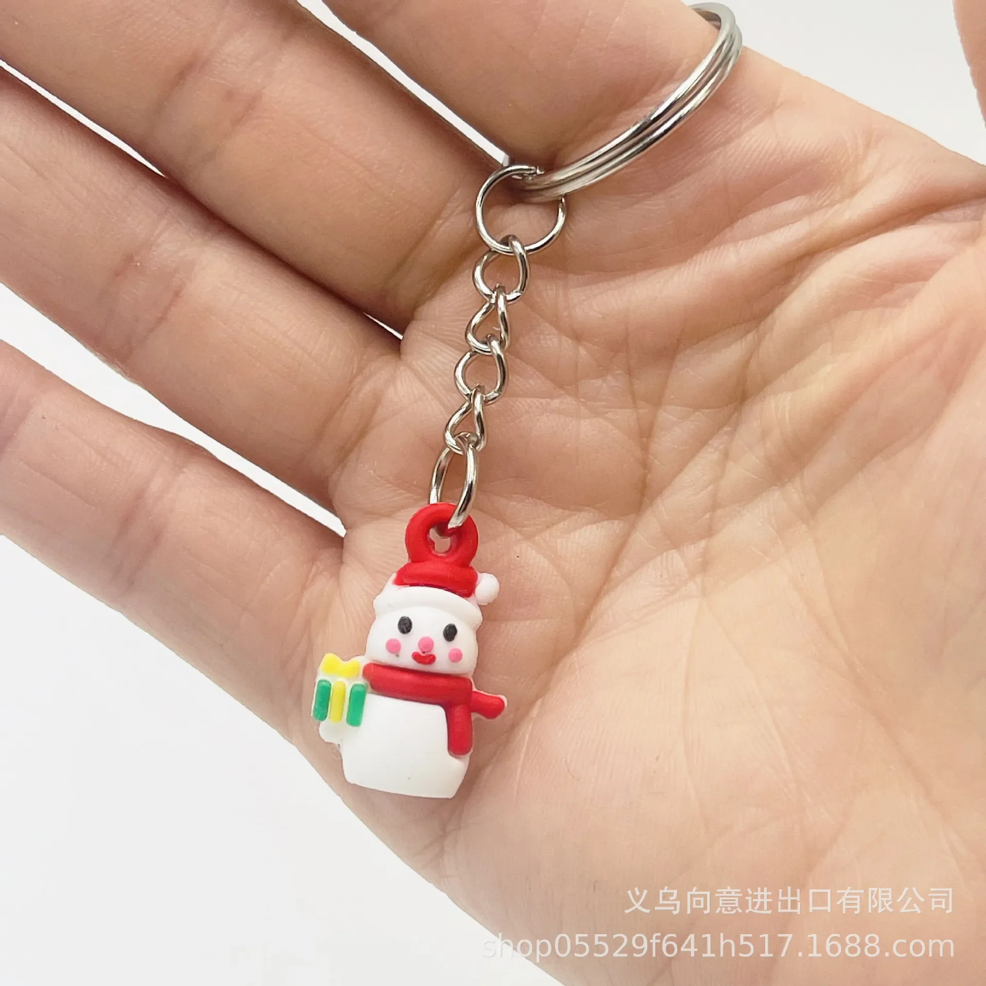 

1pcs Cartoon Santa Claus Keychain Mini Deer Bear Snowman Car Handbag Key Chain Accessories Christmas Decorations Small Gifts