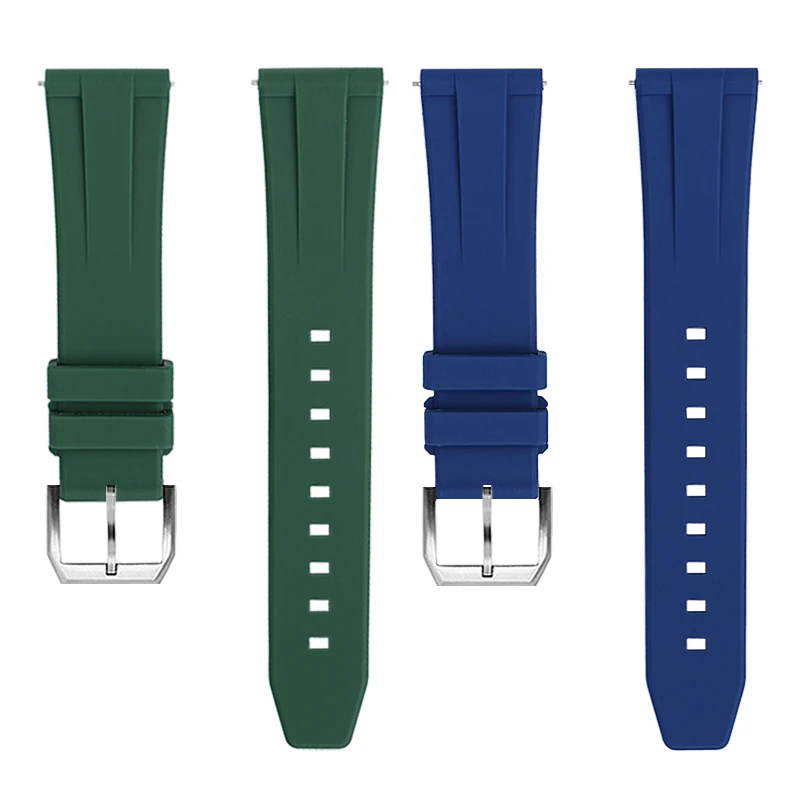 Pulseira de silicone de liberação rápida para tag heuer f1 golfo aquaracer carrera rolex água fantasma pulseira de relógio de borracha 19/20/21/22mm