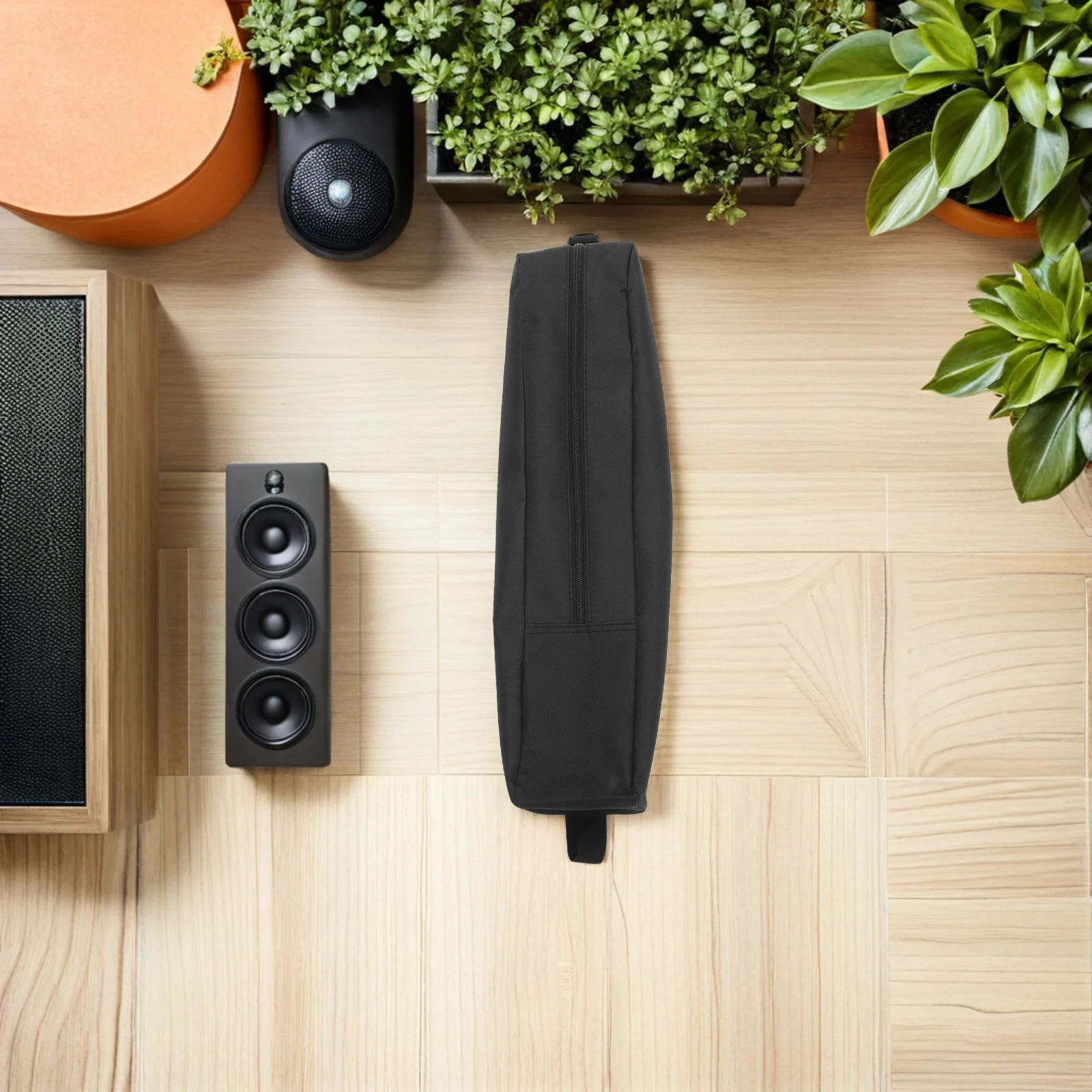 حقيبة تخزين ثلاثية القوائم للكاميرا من قماش أكسفورد حقيبة حمل شديدة التحمل للأضواء والميكروفونات وحامل الموسيقى باللون الأسود #1