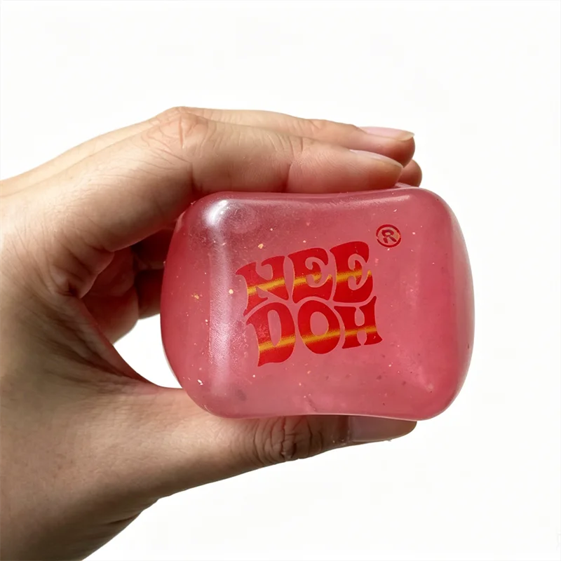Needoh Nice Cube Glow Luminous Sensory Therapy Toy Non-toxic Knead Stretch Autism ADHD Focus Toy Anxiety Heal Relax Leisure Gift