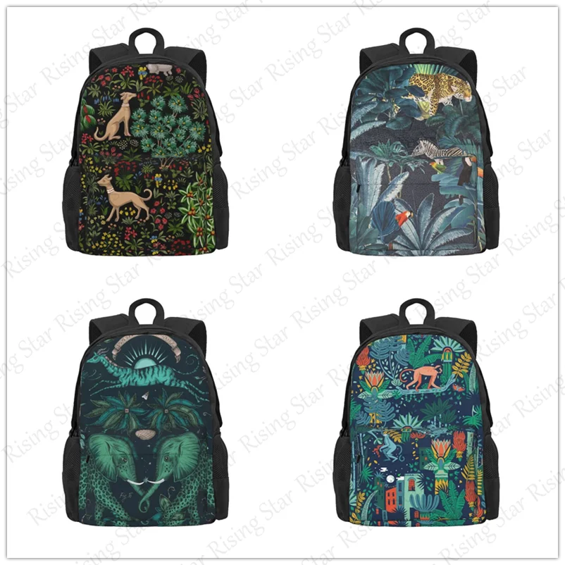 Городские рюкзаки с животными в джунглях, мужские дорожные сумки Madam, рюкзак для выживания на открытом воздухе, походный рюкзак для взрослых Городские рюкзаки с животными в джунглях, мужские дорожные сумки Madam, рюкзак для выживания на открытом воздухе, походный рюкзак для взрослых