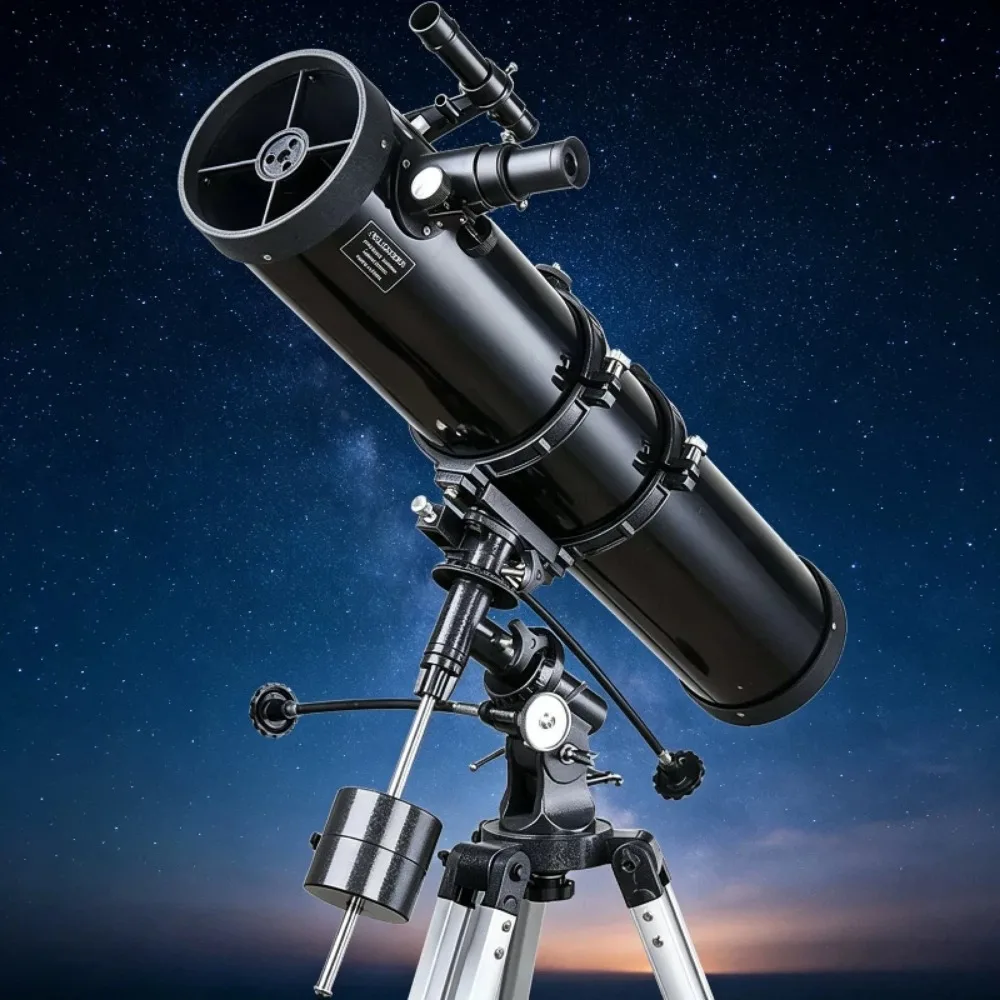 130EQ Astronomical Telescope With Aluminum Tripod High Definition Night Vision For Adults Deep Space Stargazing Terrestrial Land