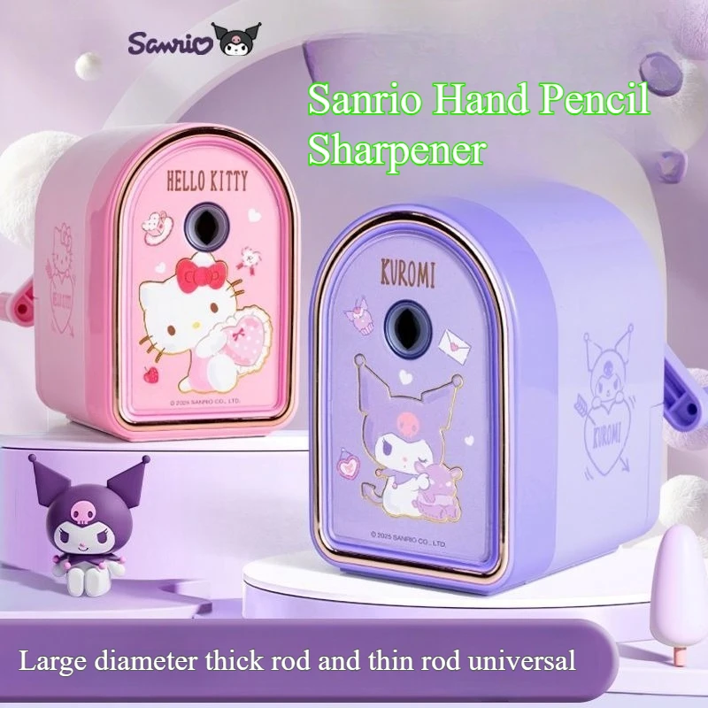 Sanrio мультфильм анимационный персонаж Hello Kitty точилка для карандашей большой калибр толстое отверстие ручная точилка для карандашей оптовая продажа