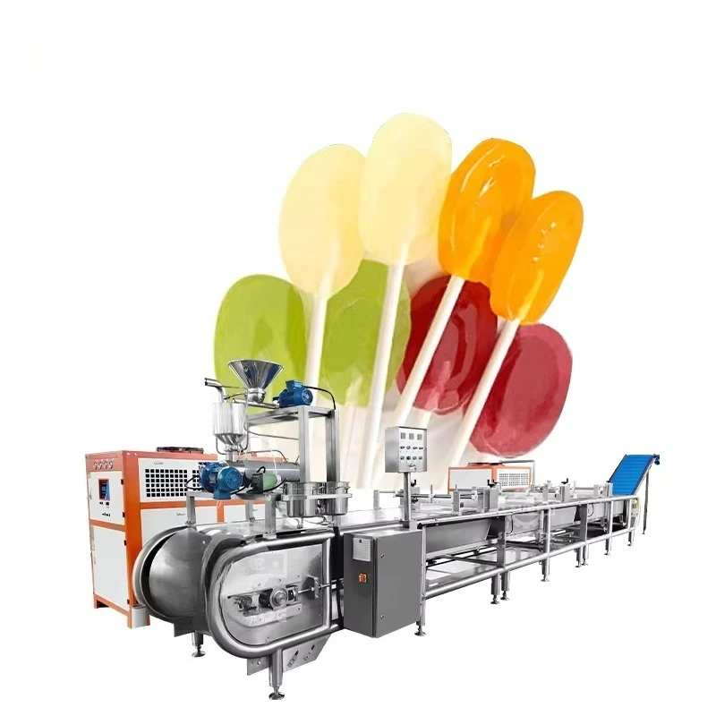 Customized Karachi fruit flat hard candy lollipop forming machinery low price selling machine