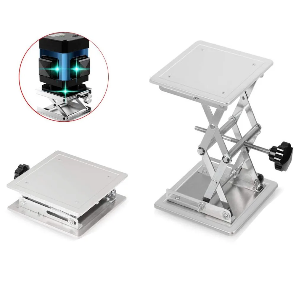 

2025 4"x4" Aluminum Router Lift Table Woodworking Engraving Lab Lifting Stand Rack lift platform