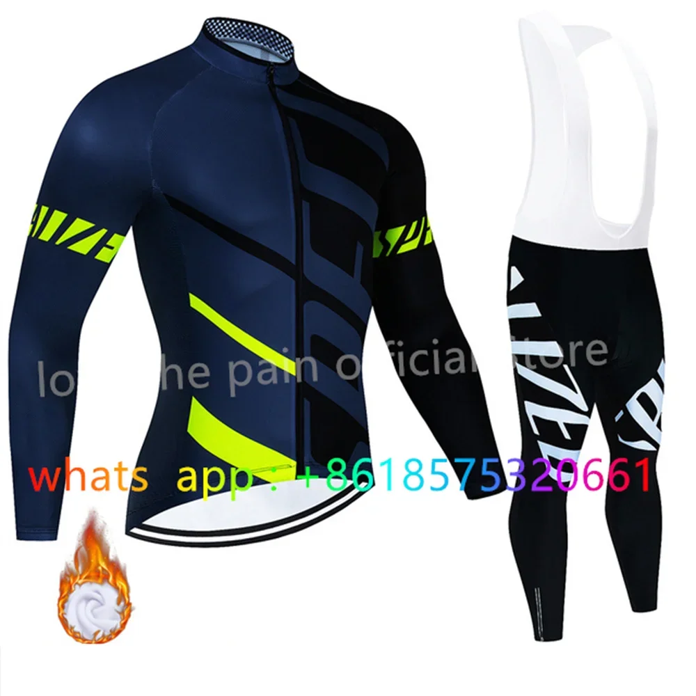 Winter Thermal Fleece 2022 Cycling Jersey Set Racing Bike Cycling Suit Mountian Bicycle Cycling Clothing Ropa Ciclismo Bicycle