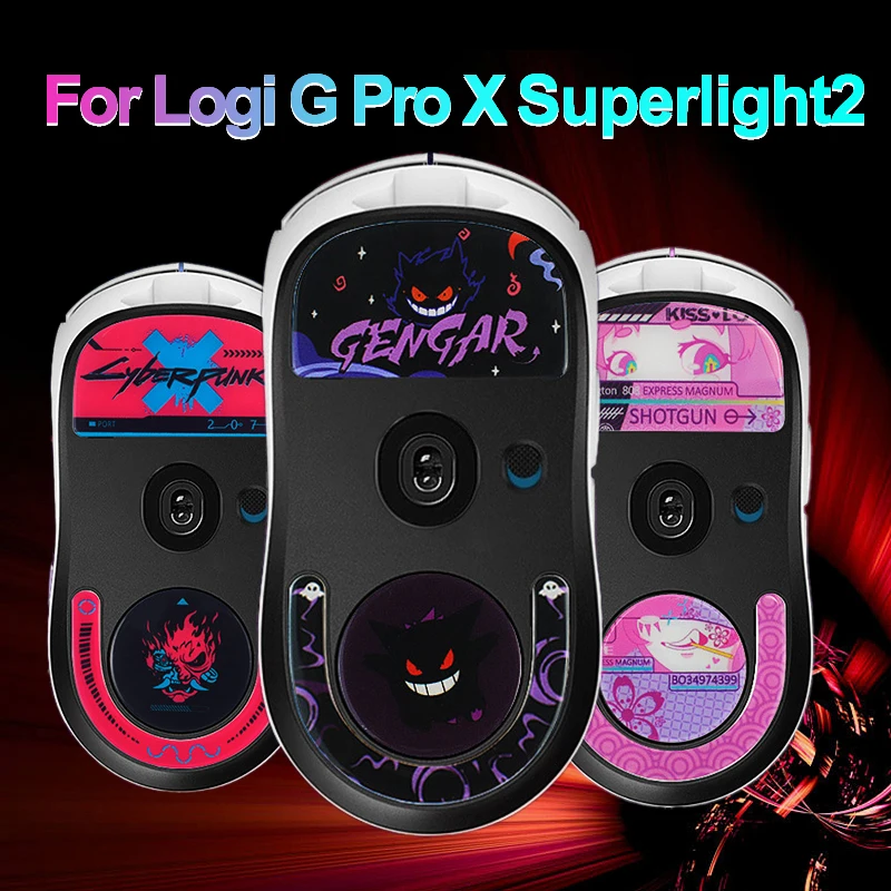 Cool Wireless Gaming Mouse Rounded Curved Edges Glass Mouse Feet Replacement For Logitech G Pro X Superlight 2 Gaming Mouse