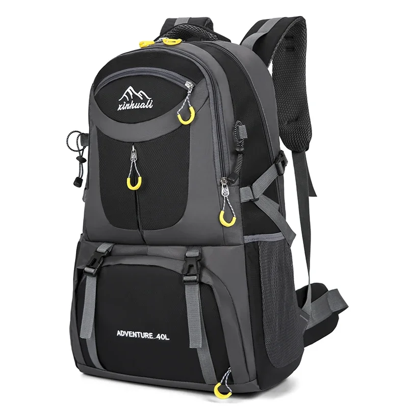 

Black Mountaineering Rucksack For Man Youth Sports Back Pack Multi-function Luggage Backpack Women Hiking Travel Packbag Male