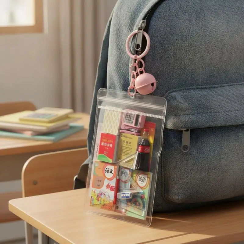 Miniature Dollhouse Books Stationery Set Creative Mini Keychain Bag Pendant for Backpack Decor Birthday Gifts for Teen Girls