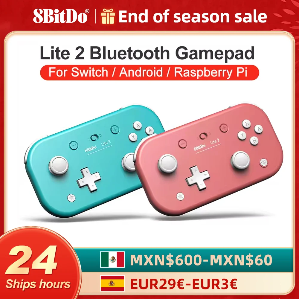 8BitDo Lite 2 Gamepads for Nintendo Switch Controller Controle for Raspberry Pi Android iOS iPadOS tvOS macOS Turtbo function