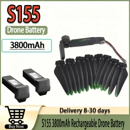 S155 7.4V 3800mAh High Performance Li-ion Battery, Safe Stable Discharge Long Flight Replacement Spare Part