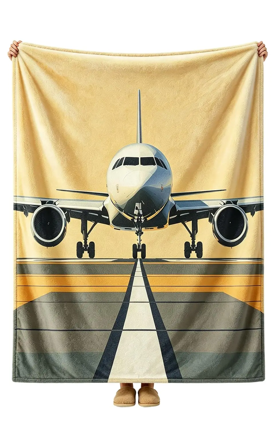 Airplanes Throw Blanket Lightweight Classic Planes Flannel Throw Soft Comfy Plush Blanket for Sofa Office Traveling Camping Home